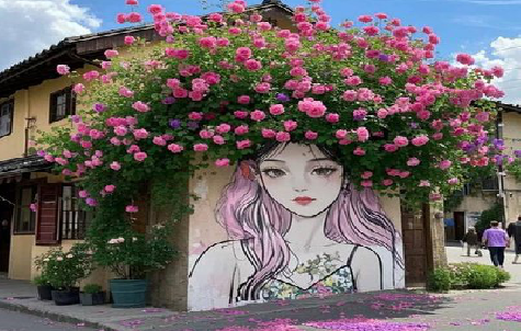 嘉鱼怎么设计网红打卡墙绘