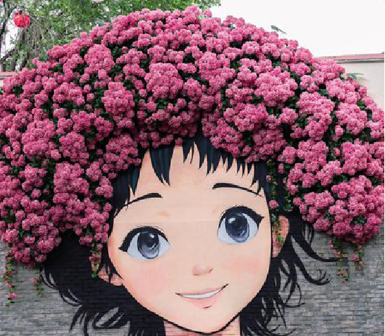 嘉鱼墙体彩绘-网红墙打卡