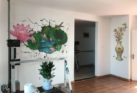 嘉鱼墙体彩绘相比墙纸的优势。