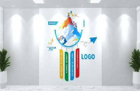 嘉鱼公司企业形象墙的工艺材料有哪些？