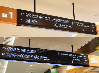 嘉鱼如何通过商场标识牌引导客流分布？