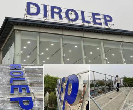 嘉鱼楼顶发光字安装的注意事项。